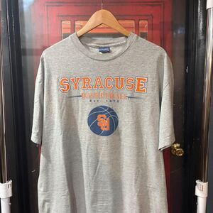 Vintage 1990s/2000s Syracuse Basketball Grey Short Sleeve T-Shirt Champs Sports